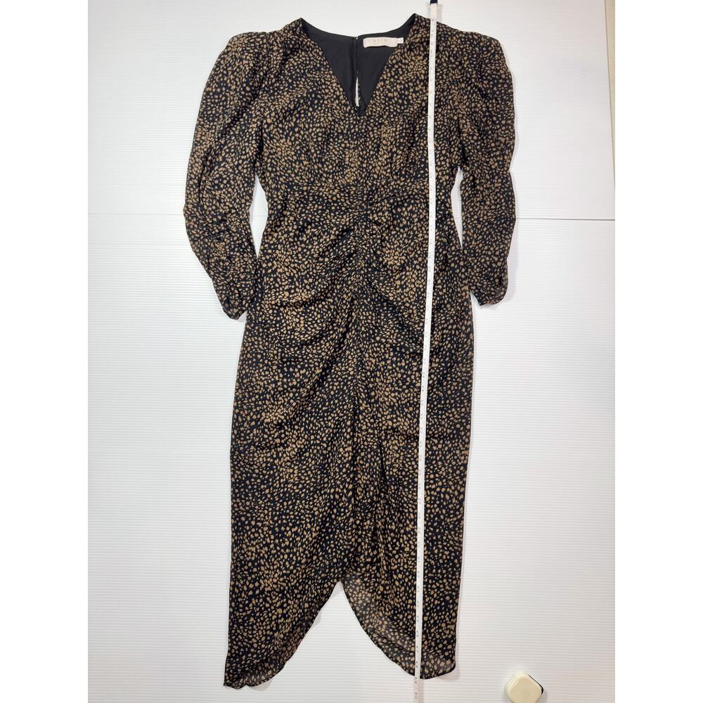 ASTR Toulouse Princess Sleeve Midi Dress Black Animal Women’s Medium Naturecore - Picture 11 of 16